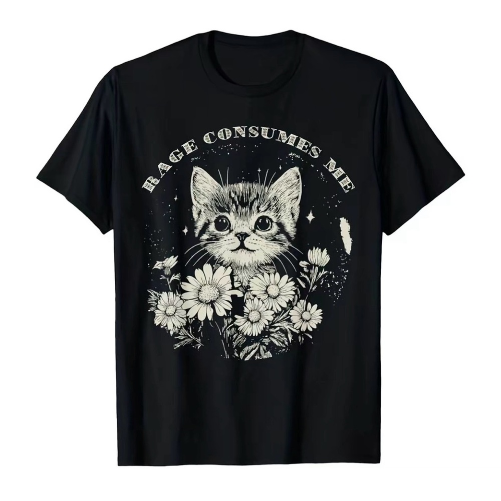 Kitty Rage Consumes Me Tee